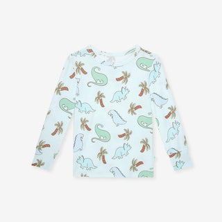 Bamboo Long Sleeve Pajama Set - Eric (Dinosaurs) Posh Peanut Size: 3T-4T