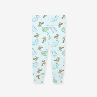 Bamboo Long Sleeve Pajama Set - Eric (Dinosaurs) Posh Peanut Size: 3T-4T