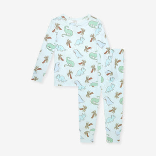 Bamboo Long Sleeve Pajama Set - Eric (Dinosaurs) Posh Peanut Size: 3T-4T