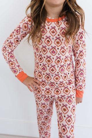Bamboo Long Sleeve Pajama Set - Fall Snuggles