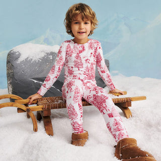Bamboo Long Sleeve Pajama Set - Father Christmas
