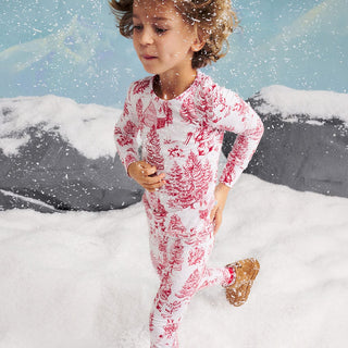 Bamboo Long Sleeve Pajama Set - Father Christmas