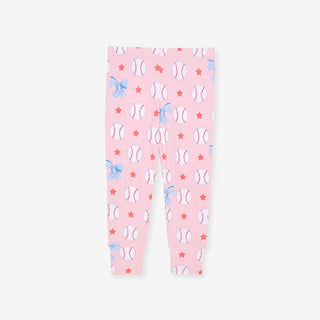 Bamboo Long Sleeve Pajama Set - Gina (Baseballs) Posh Peanut Size: 3T-4T