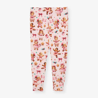 Bamboo Long Sleeve Pajama Set - Ginger Posh (Gingerbread Cookies) Posh Peanut Size: 2T