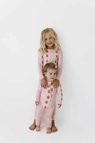 Bamboo Long Sleeve Pajama Set - Gingerbread Cookie