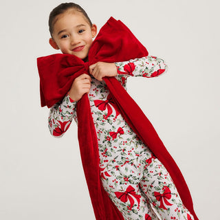 Bamboo Long Sleeve Pajama Set - Happy Holly-Days