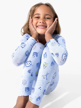 Bamboo Long Sleeve Pajama Set - Hockey Bellabu Bear Size: 3T