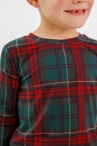 Bamboo Long Sleeve Pajama Set - Holiday Heritage Plaid