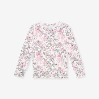 Bamboo Long Sleeve Pajama Set - Irene (Floral) Posh Peanut Size: 3T-4T