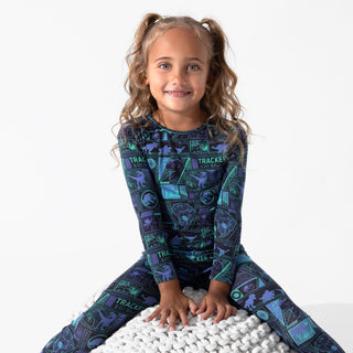Bamboo Long Sleeve Pajama Set - Jurassic Park: Tracker Bellabu Bear Size: 4T