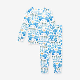 Bamboo Long Sleeve Pajama Set - Lior (Hanukkah)