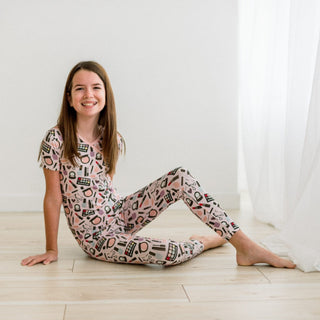 Bamboo Long Sleeve Pajama Set - Mama's Makeup KicKee Pants Size: 2T