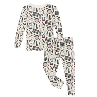Bamboo Long Sleeve Pajama Set - Mama's Makeup KicKee Pants Size: 2T