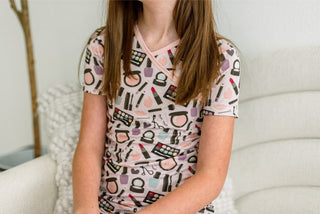 Bamboo Long Sleeve Pajama Set - Mama's Makeup KicKee Pants Size: 2T
