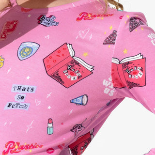 Bamboo Long Sleeve Pajama Set - Mean Girls: So Fetch Bellabu Bear Size: 3T