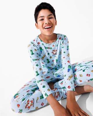 Bamboo Long Sleeve Pajama Set - Minecraft Chicken Jockey Bellabu Bear Size: 18-24 Months