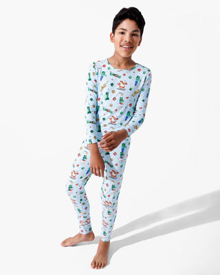 Bamboo Long Sleeve Pajama Set - Minecraft Chicken Jockey Bellabu Bear Size: 18-24 Months