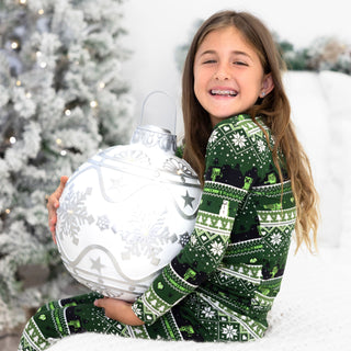Bamboo Long Sleeve Pajama Set - Minecraft Christmas Bellabu Bear Size: 3T