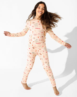 Bamboo Long Sleeve Pajama Set - Minecraft Summer Vibes Bellabu Bear Size: 18-24 Months