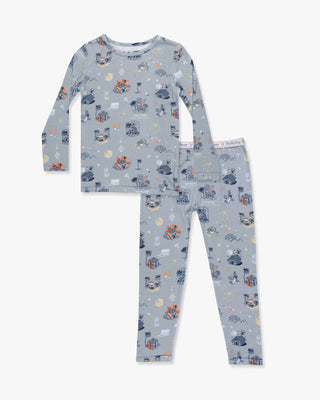 Bamboo Long Sleeve Pajama Set - Minecraft Time to Mine Bellabu Bear Size: 18-24 Months