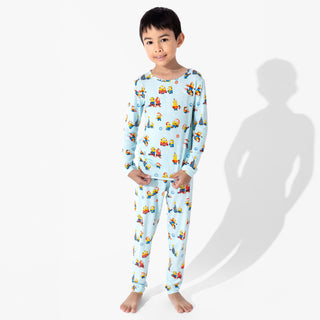 Bamboo Long Sleeve Pajama Set - Merry Minions Bellabu Bear Size: 2T