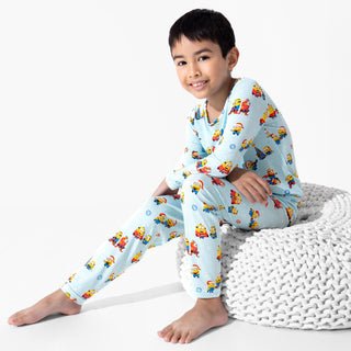 Bamboo Long Sleeve Pajama Set - Merry Minions Bellabu Bear Size: 2T