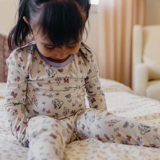 Long Sleeve Pajama Set - Minnie Mouse Bowquet