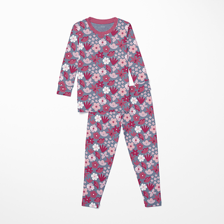 Bamboo Long Sleeve Pajama Set - Moonlight Picture Day Floral
