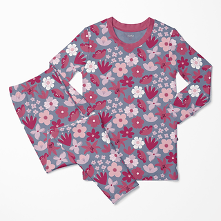 Bamboo Long Sleeve Pajama Set - Moonlight Picture Day Floral
