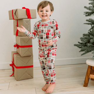 Bamboo Long Sleeve Pajama Set - Natural Christmas Gifts