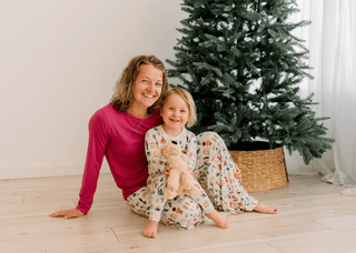 Bamboo Long Sleeve Pajama Set - Natural Christmas Story