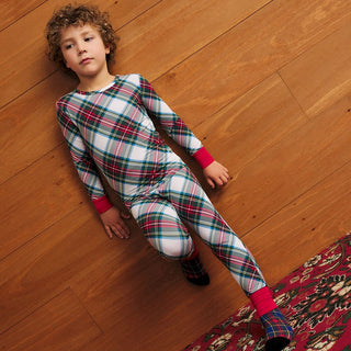 Bamboo Long Sleeve Pajama Set - Portia Plaid