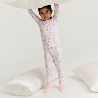 Bamboo Long Sleeve Pajama Set - Riley (Floral) Posh Peanut Size: 3T-4T