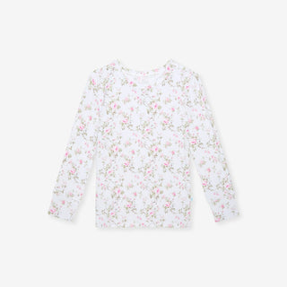 Bamboo Long Sleeve Pajama Set - Riley (Floral) Posh Peanut Size: 3T-4T