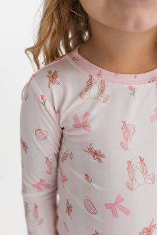 Bamboo Long Sleeve Pajama Set - Rosie Rabbit In My Jammers Size: 3T
