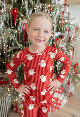 Bamboo Long Sleeve Pajama Set - Santa In My Jammers Size: 3T