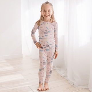 Bamboo Long Sleeve Pajama Set - Shrinking Violet School Girl