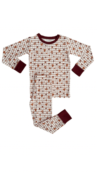Bamboo Long Sleeve Pajama Set - Spiced Pie In My Jammers Size: 3T