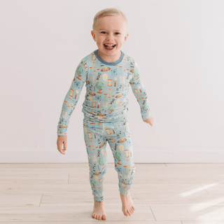 Bamboo Long Sleeve Pajama Set - Spring Sky Science