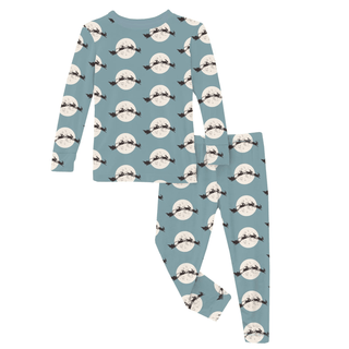 Bamboo Long Sleeve Pajama Set - Stormy Sea Santa's Sleigh KicKee Pants Size: 2T