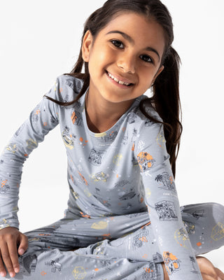 Bamboo Long Sleeve Pajama Set - Minecraft Time to Mine Bellabu Bear Size: 18-24 Months