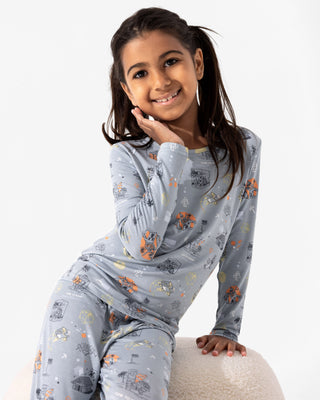 Bamboo Long Sleeve Pajama Set - Minecraft Time to Mine Bellabu Bear Size: 18-24 Months