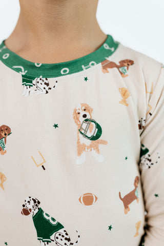 Bamboo Long Sleeve Pajama Set - Varsity Pups