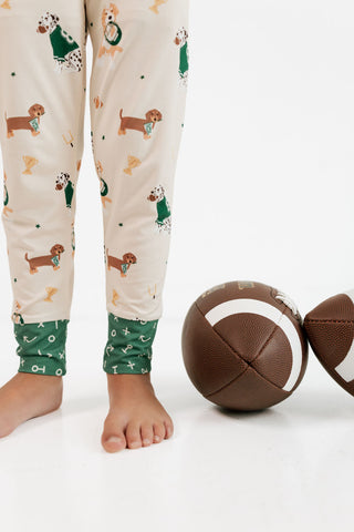 Bamboo Long Sleeve Pajama Set - Varsity Pups