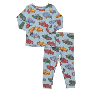 Bamboo Long Sleeve Pajama Set - Vintage Cars