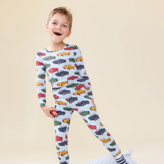 Bamboo Long Sleeve Pajama Set - Vintage Cars