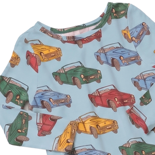 Bamboo Long Sleeve Pajama Set - Vintage Cars