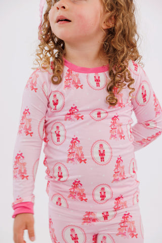 Bamboo Long Sleeve Pajama Set - Wrapped in Bows In My Jammers