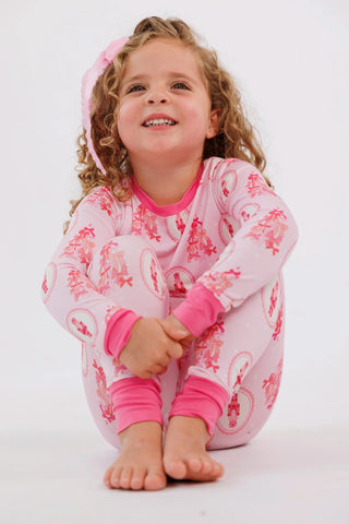 Bamboo Long Sleeve Pajama Set - Wrapped in Bows In My Jammers