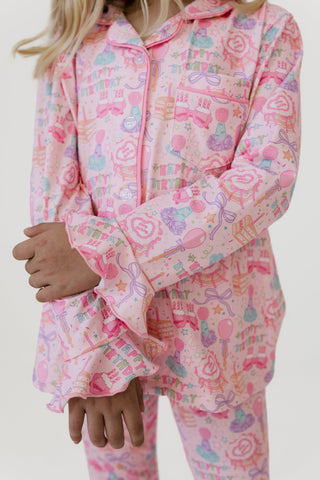 Bamboo Long Sleeve Ruffle Flare Set - Birthday Girl